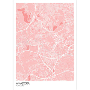 Map of Amadora, Portugal
