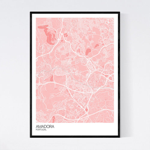 Map of Amadora, Portugal