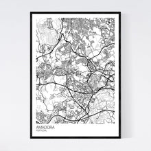 Load image into Gallery viewer, Amadora City Map Print