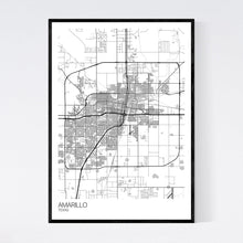 Load image into Gallery viewer, Amarillo City Map Print