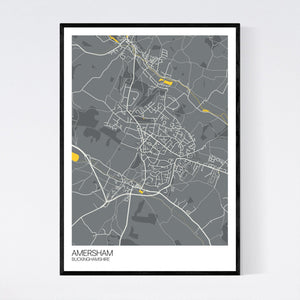 Amersham Town Map Print