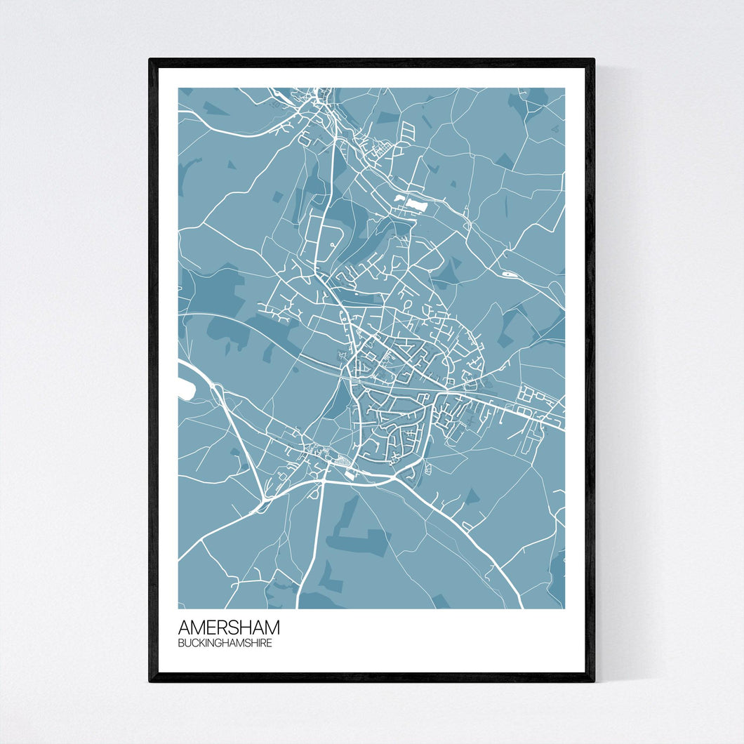 Amersham Town Map Print