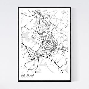 Amersham Town Map Print