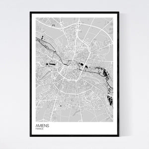 Amiens City Map Print
