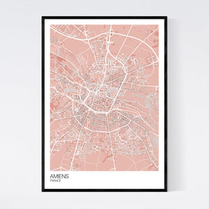 Amiens City Map Print