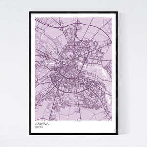 Amiens City Map Print