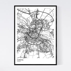 Amiens City Map Print