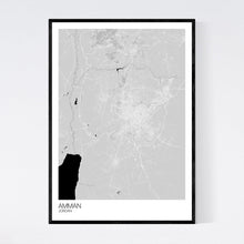 Load image into Gallery viewer, Amman City Map Print