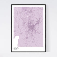 Load image into Gallery viewer, Amman City Map Print