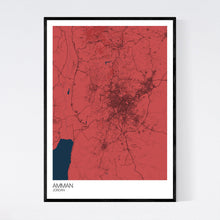 Load image into Gallery viewer, Amman City Map Print