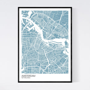 Amsterdam City Map Print