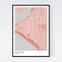 Load image into Gallery viewer, Anchorage City Map Print