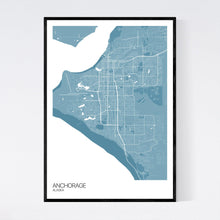 Load image into Gallery viewer, Anchorage City Map Print