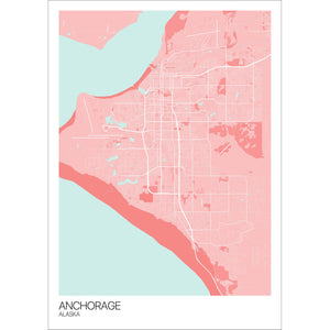 Map of Anchorage, Alaska