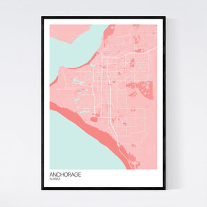 Map of Anchorage, Alaska