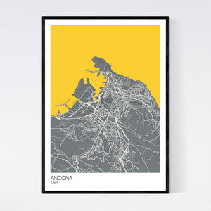 Ancona City Map Print