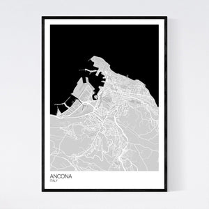 Ancona City Map Print