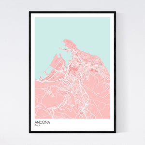 Ancona City Map Print