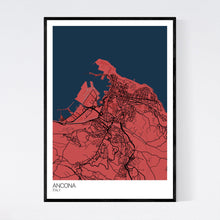 Load image into Gallery viewer, Ancona City Map Print