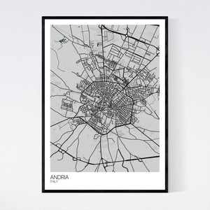 Andria City Map Print