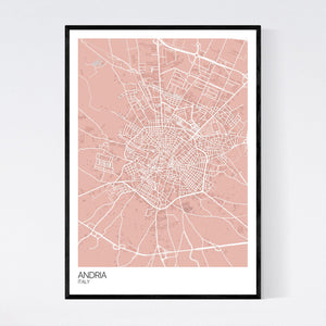 Andria City Map Print