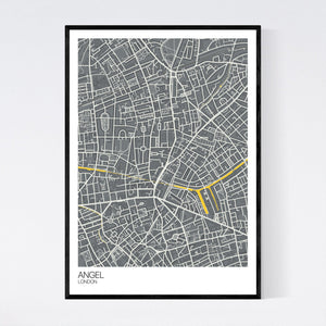 Angel Neighbourhood Map Print