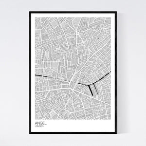 Angel Neighbourhood Map Print