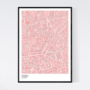 Angel Neighbourhood Map Print