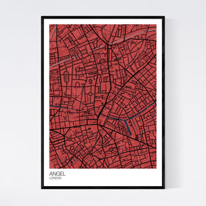 Angel Neighbourhood Map Print