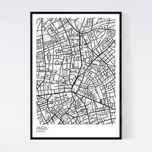 Angel Neighbourhood Map Print