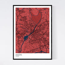 Load image into Gallery viewer, Angers City Map Print