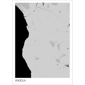 Map of Angola, 