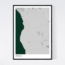 Load image into Gallery viewer, Angola Country Map Print