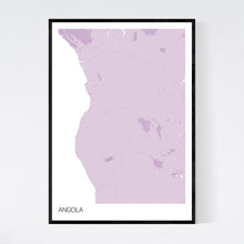 Load image into Gallery viewer, Angola Country Map Print