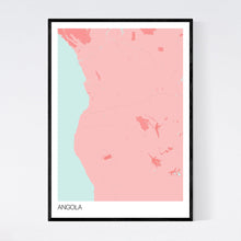 Load image into Gallery viewer, Angola Country Map Print