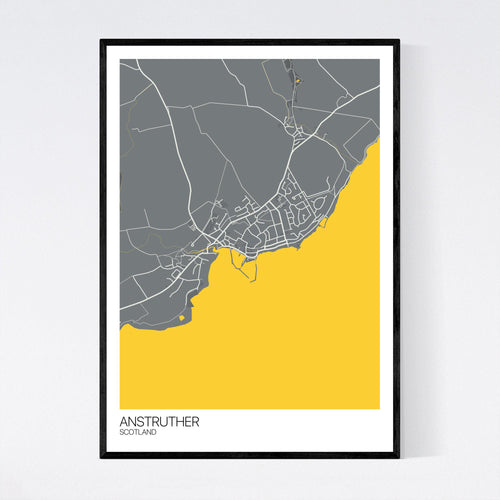 Map of Anstruther, Scotland