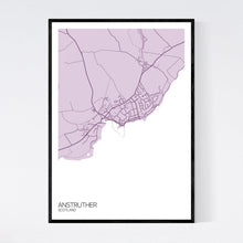 Load image into Gallery viewer, Anstruther Town Map Print