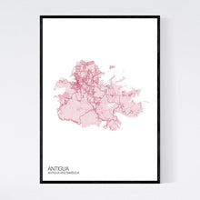 Load image into Gallery viewer, Antigua Island Map Print