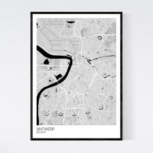 Load image into Gallery viewer, Antwerp City Map Print