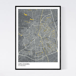 Map of Apeldoorn, Netherlands
