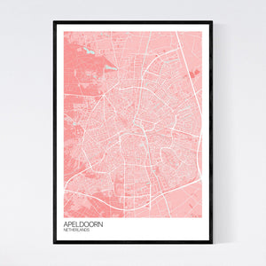 Apeldoorn City Map Print