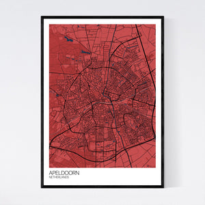 Apeldoorn City Map Print