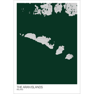 Map of Aran Islands, Ireland