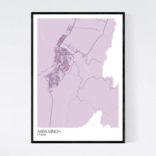 Load image into Gallery viewer, Arba Minch City Map Print