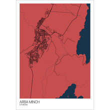 Load image into Gallery viewer, Map of Arba Minch, Ethiopia