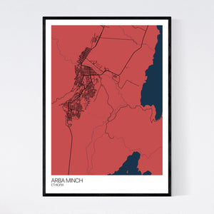 Map of Arba Minch, Ethiopia