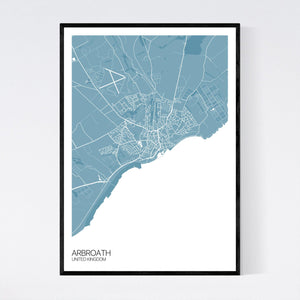 Arbroath City Map Print