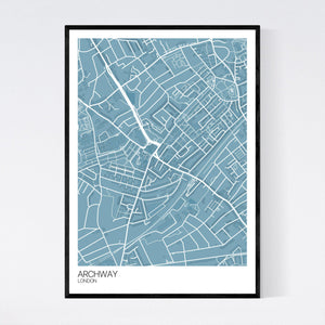 Map of Archway, London