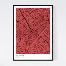 Load image into Gallery viewer, Archway Neighbourhood Map Print
