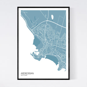 Ardrossan Town Map Print